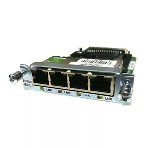 CISCO EHWIC-4ESG FOUR PORT 10/100/1000 ETHERNET HWIC ESG Module - Picture 1 of 2