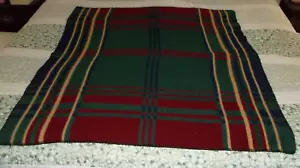 Biederlack Aurora Fleece Reversible Throw Lap Blanket Throw 58" x 50" USA Vtg - Picture 1 of 7