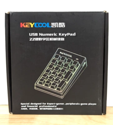 KEYCOOL 22-KEY NUMERIC MECHANICAL KEYPAD BLUE KAIHL MDX-846-BLUKHL - Image 1 of 4