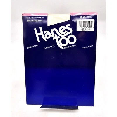 De Colección Hanes Pantimedias Reforzadas Puntera Control Top Perla/Blanco roto Talla CD Foto 1 de 2