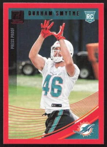 2018 Donruss #385 Durham Smythe Press Proof Red Miami Dolphins - Bild 1 von 2