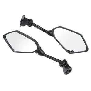 Left & Right Black Rearview Mirrors Fit For Kawasaki Ninja ZX6R ZX-6R 2009-2012 - Picture 1 of 12