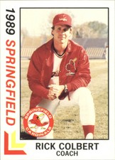 1989 Springfield Cardinals Best #27 Rick Colbert CO