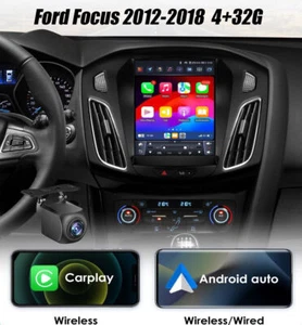 4+32G For Ford Focus 2012-2018 Android 13 CarPlay Radio Stereo 9.7" Car GPS Navi - Picture 1 of 16