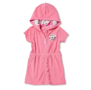 Disney Junior Toddler Girls Pink Minnie Mouse Swimsuit Cover-Up Dress, 2T NEW - Picture 1 of 5