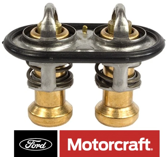 Ford 6.7 powerstroke Motorcraft Twin Double Coolant Thermostat F250 F350 2011-19 - Image 1 of 1