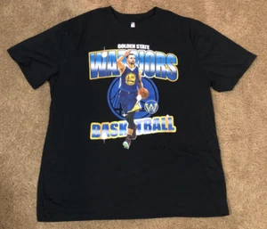 NBA Golden State Warriors Steph Curry XXL 2XL Black T-shirt SOLID Colors GREAT! - Picture 1 of 4