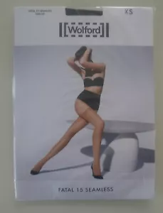 Nip: Wolford Fatal 15 Seamless Stay Up! Size XS! Color:Black - Picture 1 of 2