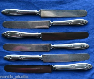 ADAM 1917 by Community Silverplate Oneida SET 6 Dinner Knives - Picture 1 of 6