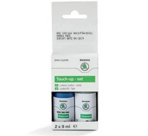 Original Skoda Lackstiftset Lackstift Set F5W Race Blau Metallic - Bild 1 von 1