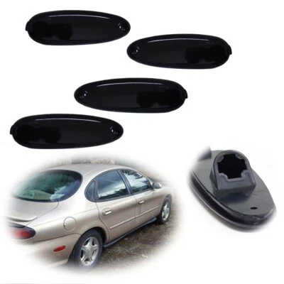 FOR 96-99 FORD TAURUS & MERCURY SABLE BLACK FRONT REAR SIDE MARKER LAMP HOUSINGS - Image 1 of 4