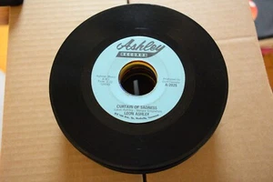 LEON ASHLEY "CURTAIN OF SADNESS / ANNA I'M TAKING YOU HOME" 45 RPM 7" SINGLE VG - Picture 1 of 4