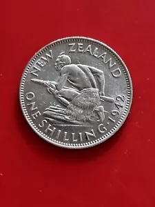 New Zealand 1942 Shilling - Almost Uncirculated With Lustre - Picture 1 of 2