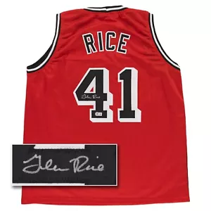 Camiseta deportiva firmada por Glen Rice (Beckett) Miami Heat roja personalizada baloncesto NBA - Imagen 1 de 6