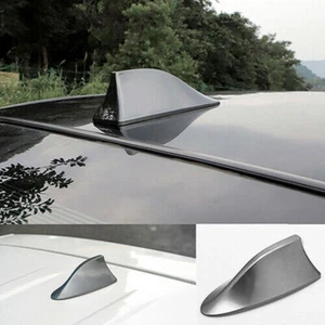 Universal Grey Car SUV Shark Fin FM/AM Radio Signal Antenna Roof Aerial Arials - Afbeelding 1 van 9