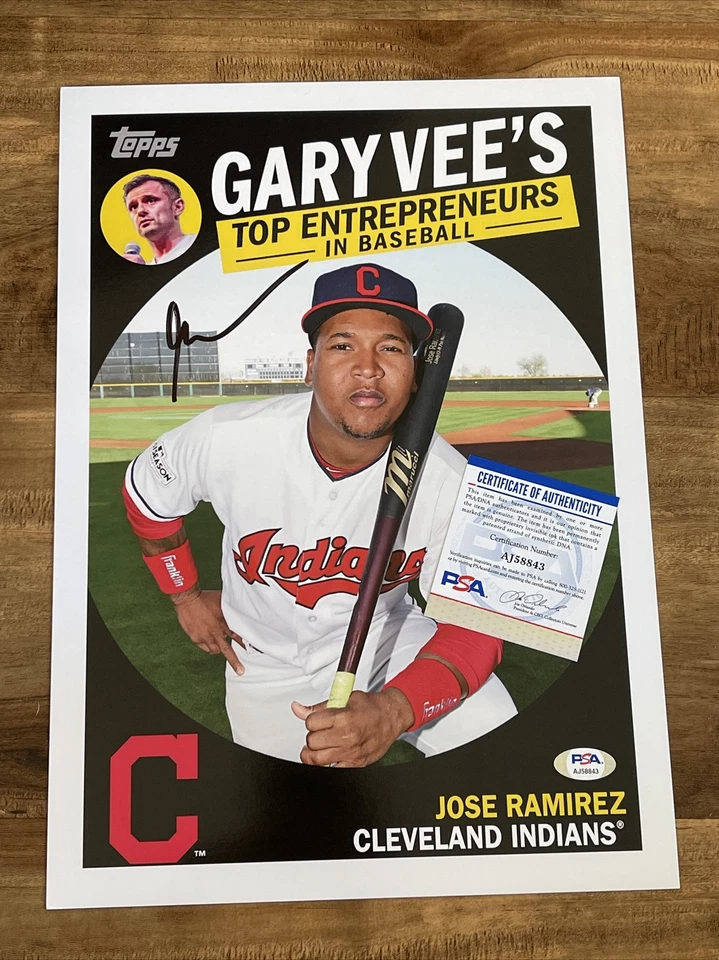 2019 Topps Top Entrepreneurs Signed Gary Vaynerchuk Vee Auto Ramirez 10x14 PSA - Image 1 of 3