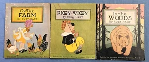 3 SC BOOKS BY RUBY HART:  ALGONQUIN HAPPY BOOKS: WOODS, FARM, PIGGY-WIGGY 1931 - Picture 1 of 4