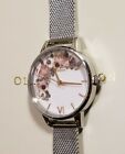 Olivia Burton Signiture Florals Watch Set With 30mm White Floral Face