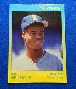 Ken Griffey Jr. 💎1991 STAR Platinum Baseball Card #55 1000 printed Seattle NM