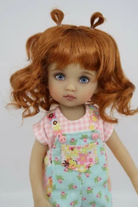 Nueva peluca para muñeca Dianna Effner Boneka 10" BELLA Lt zanahoria talla 6-7 AP544SM8 - Imagen 1 de 3