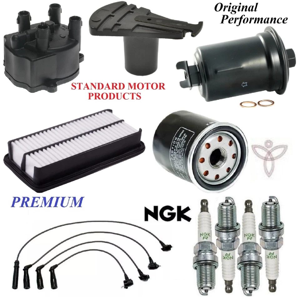Tune Up Kit with Cap Wire Spark Plugs for Toyota Tercel L4 1.5L 1992-1993 - Image 1 of 1