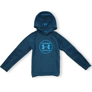 Under Armour  Kids Hoodie Fleece Jacket with Front Pockets Blue Size Large - Picture 1 of 17
