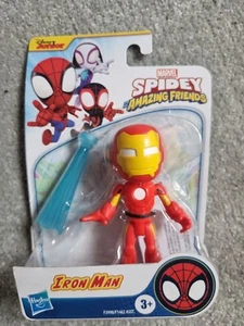 Statuina Spider Amazing Friends Iron Man Disney Junior nuova - Foto 1 di 1