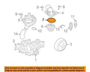 FORD OEM 04-11 Ranger 4.0L-V6 Water Pump-Thermostat O-Ring Seal W702041S300 - Bild 1 von 2