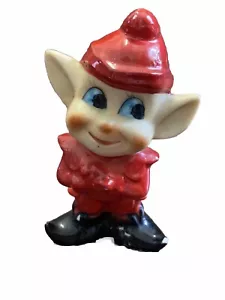 Elfo di Natale Pixie MCM Winky Googly Eye Vintage RARO JOSEF ORIGINALE - Foto 1 di 6