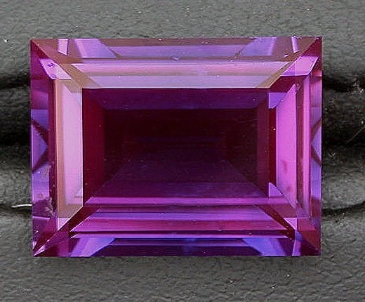 Piedra preciosa azul púrpura amatista corindón sintético rectángulo baguette 16x12 6015 Foto 1 de 1