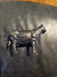  New Ray Ltd Black Cow Figure Figurine Toy 3.25 In Long, 2 25 In Tall - Picture 1 of 6