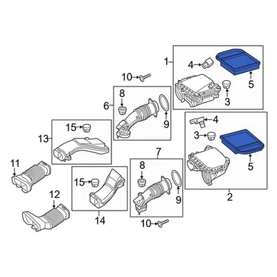 For Mercedes-Benz C43 AMG 2017-2023 Mercedes-Benz Engine Air Filter Foto 1 de 4