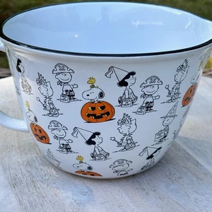 Peanuts Snoopy Halloween weiß Keramik Rührschüssel Trick or Treat Kürbis NEU - Bild 1 von 15