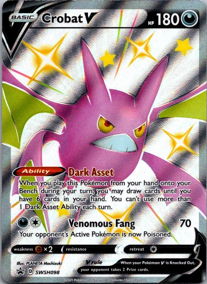 Crobat V - Promo SWSH: Sword & Shield Promo Cards SWSH098 NM - Image 1 of 2