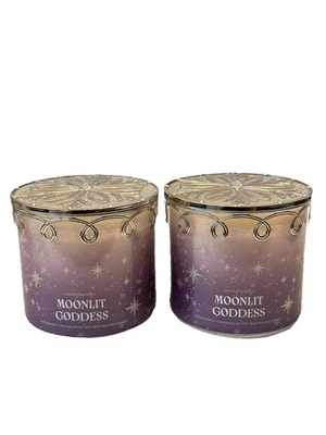 2 velas Bath & Body Works Moonlit Goddess EDICIÓN ESPECIAL TAPA 3 mechas 14,5 oz NUEVO Foto 1 de 4