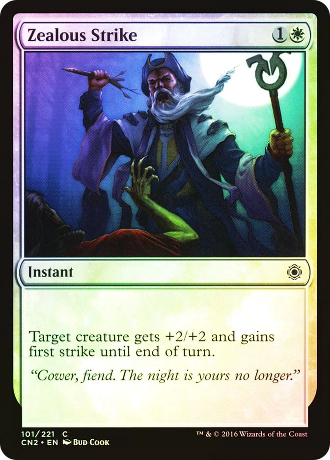 MTG FOIL Zealous Strike  - Conspiracy: Take the Crown #101 - Image 1 of 1