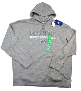 NUEVO CON ETIQUETAS Champion Sudadera con Capucha Pullover NCAA Penn State Logo Envejecido Gris Para Hombre XL - Imagen 1 de 11