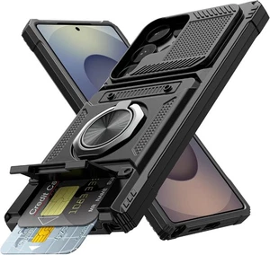 Case For Samsung S25FE/A17/S25ULTRA/A16/S24/A26/A36/A56 Card Holder Phone Cover - Picture 1 of 12