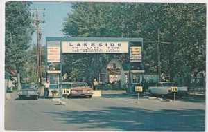 OHIO LAKESIDE-ON-LAKE ERIE ENTRANCE POSTED 1964 TO MYRTLE ROGERS, SPRINGFIELD OH - Picture 1 of 2