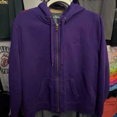 Sudadera con capucha vintage Polo Ralph Lauren para mujer con cremallera talla XL Foto 1 de 4