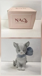 Lladro NAO #1348 Hand Made In Spain Kitty Present Deseo Cumplido Figur mit Box - Bild 1 von 11