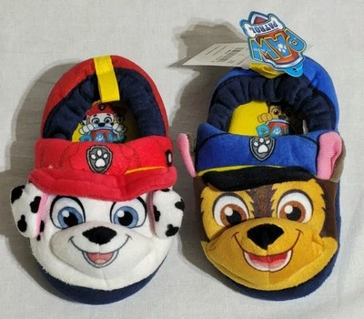 Zapatillas sin cordones de felpa Paw Patrol para niños pequeños talla S (5-6) nuevas Foto 1 de 4