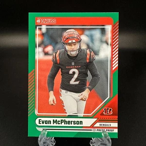 2024 Donruss Evan McPherson Press Proof Green #264 Bengals - Bild 1 von 2