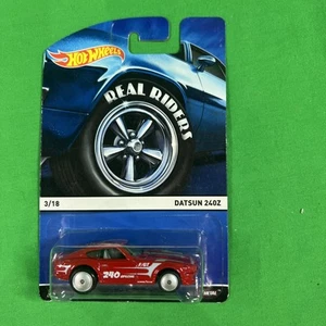 Hot Wheels Real Riders 3/18 Datsun 240Z Metal/Metal 2014 Mattel - Picture 1 of 2
