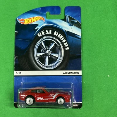 Hot Wheels Real Riders 3/18 Datsun 240Z Metal/Metal  2014 Mattel - Image 1 of 2