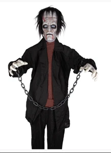 ANIMIERTE FRANKIE MONSTER PROP Halloween Dekoration Party 6ft Grusel Sound Horror - Bild 1 von 3