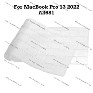 13.6" Ultra Thin Protector TPU Keyboard Cover For MacBook Pro 13 2022 A2681 - Picture 1 of 4