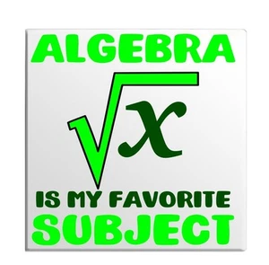 Algebra Is My Favorite Subject Fun Math Joke Integral Trend Fridge Magnet Décor - Picture 1 of 7