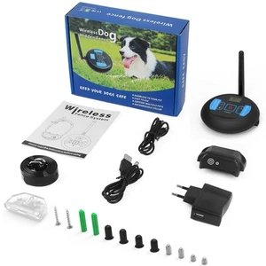 Receptor de collar de choque de contención de mascotas sistema de cerca eléctrico inalámbrico para perros 1~3 - Imagen 1 de 15