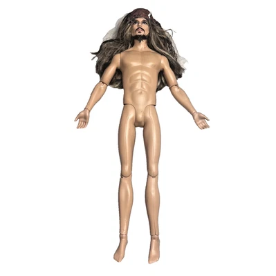 Muñeca Barbie Captain Jack Sparrow Etiqueta Rosa Mattel Piratas del Caribe Foto 1 de 4